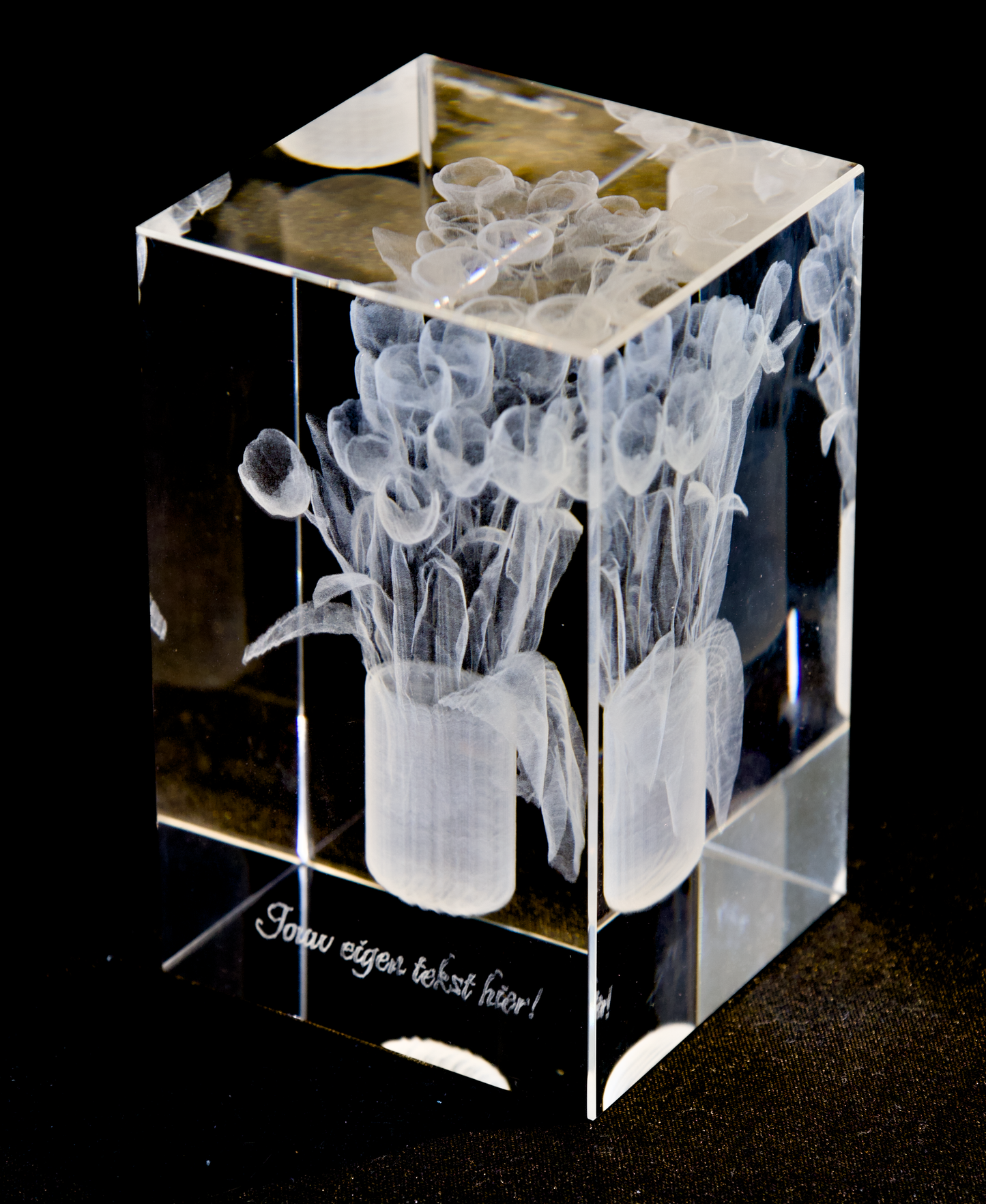 Flower in crystal at Rijdes Bloemen & Planten