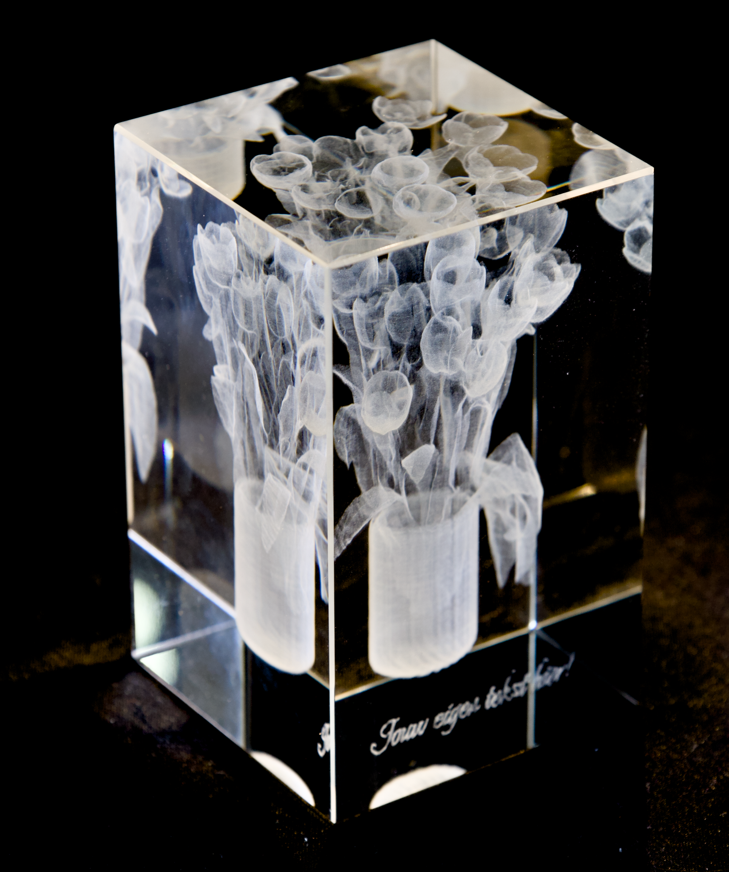 Flower in crystal at Rijdes Bloemen & Planten