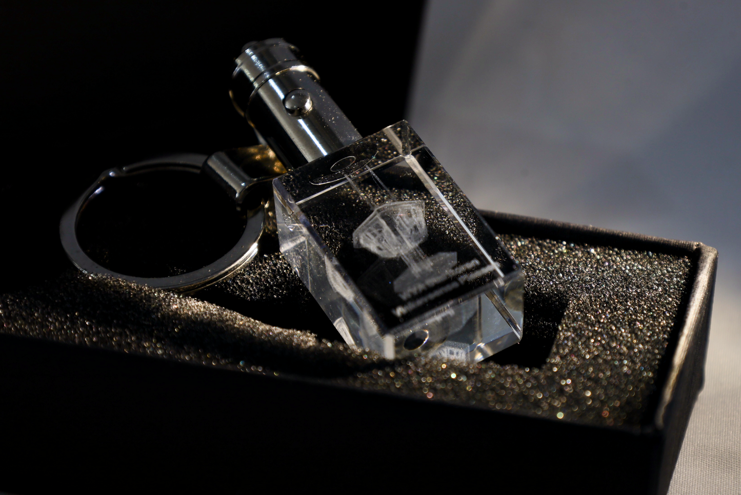 WVA Starttoren Vinkeveense Plassen Kristal Sleutelhanger met 3D Gravure