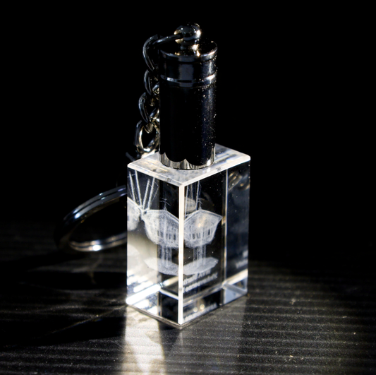 WVA Starttoren Vinkeveense Plassen Kristal Sleutelhanger met 3D Gravure