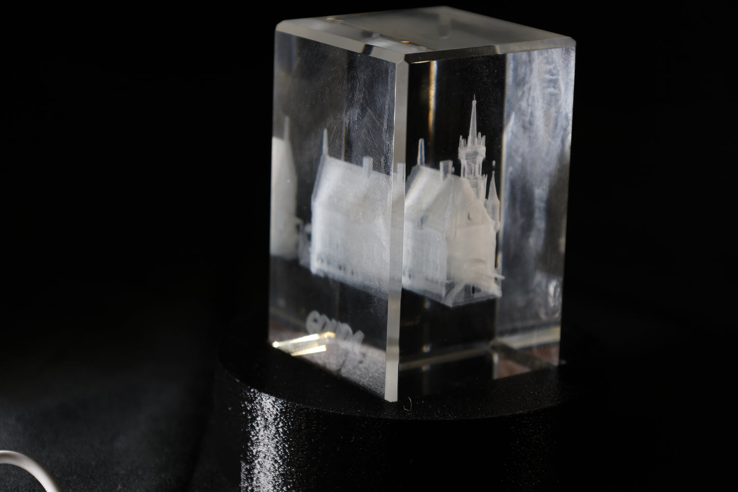 LED Lichtbase Zwart – Perfecte aanvulling voor K9 Kristal VERTICAAL