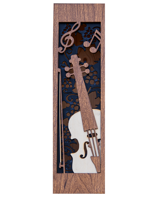 Wijnkistje Viool Gepersonaliseerd