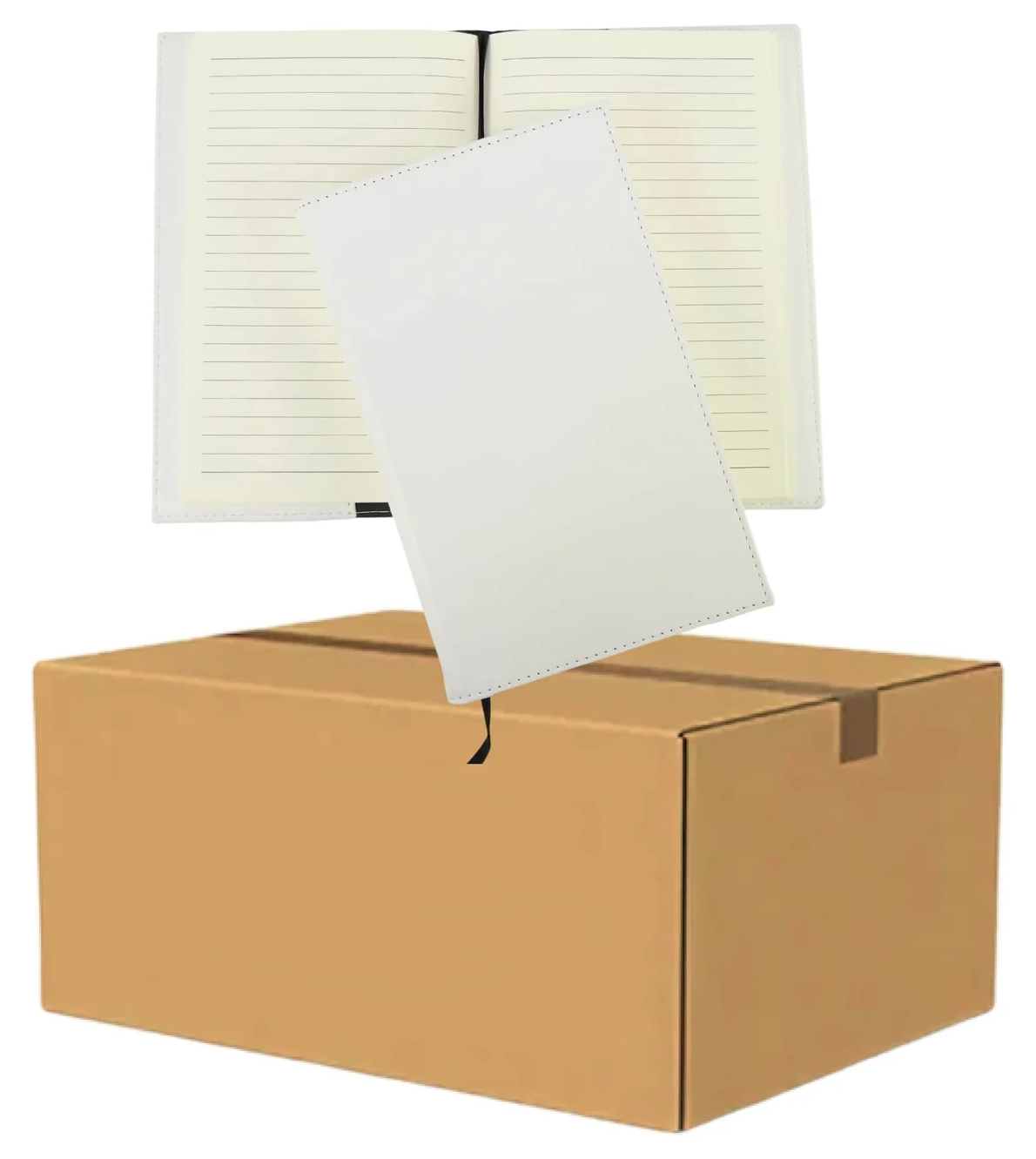 LaseretteⓇ Luxe Notitieboek Wit (inclusief graveren naam en logo!)