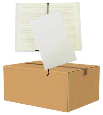 LaseretteⓇ Luxe Notitieboek Wit (inclusief graveren naam en logo!)