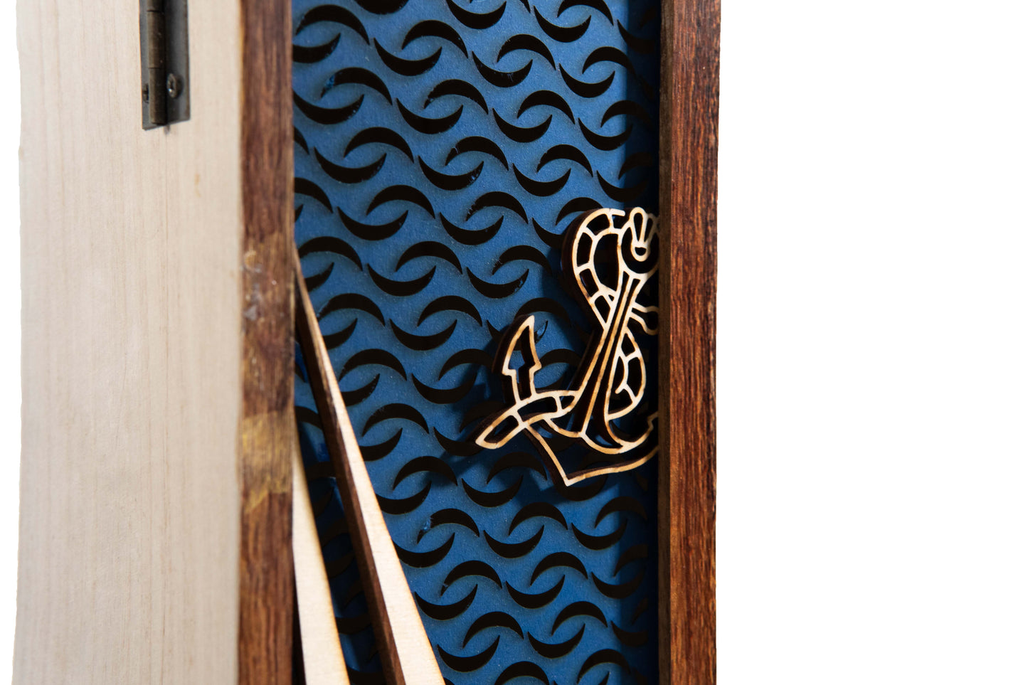 Wijnkistje Zeilboot uitsnede