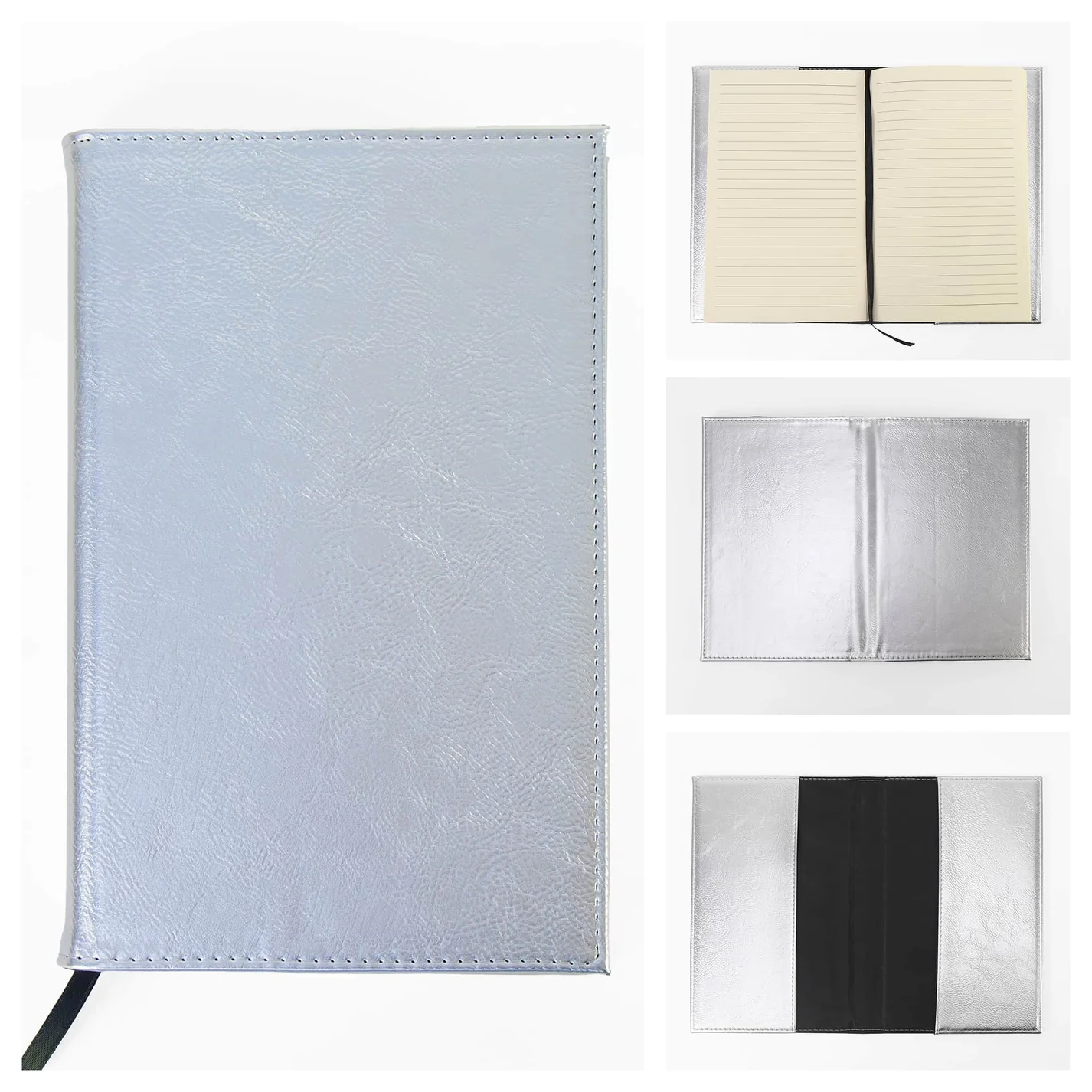 LaseretteⓇ Luxe Notitieboek Zilver (inclusief graveren naam en logo!)