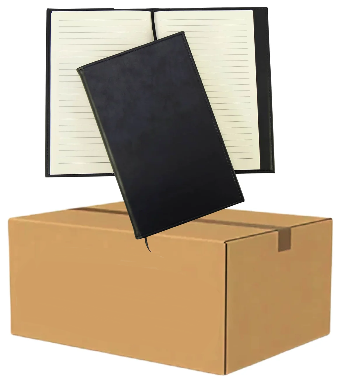 LaseretteⓇ Luxe Notitieboek Zwart (inclusief graveren naam en logo!)