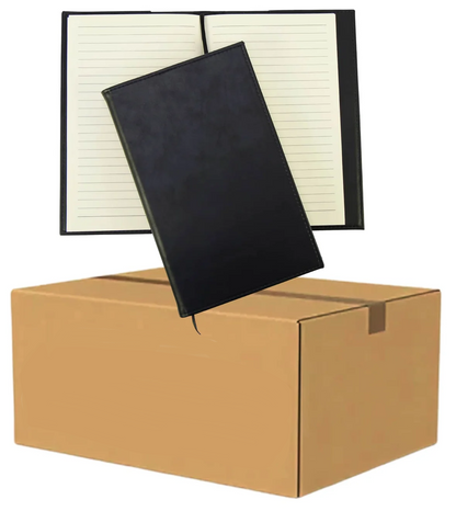 LaseretteⓇ Luxe Notitieboek Zwart (inclusief graveren naam en logo!)